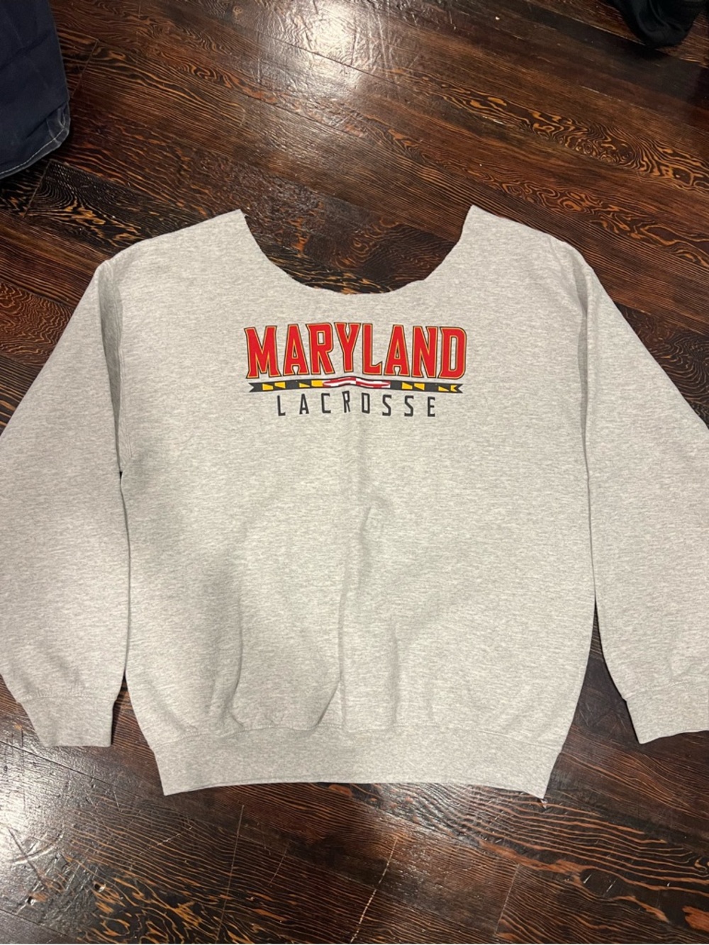 Maryland Lacrosse Gray Crewneck Sweatshirt